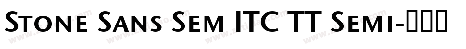 Stone Sans Sem ITC TT Semi字体转换